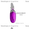Bala vibradora inalambrica con 12 funciones de vibracion carga USB y control BLUETOOTH via APP